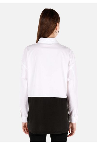 Colin's Regular Fit Shirt Neck Women's White Long Sleeve Shirt