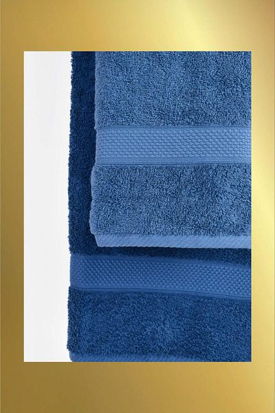 birizmoda Miranda Bath Towel - Dark Navy Blue