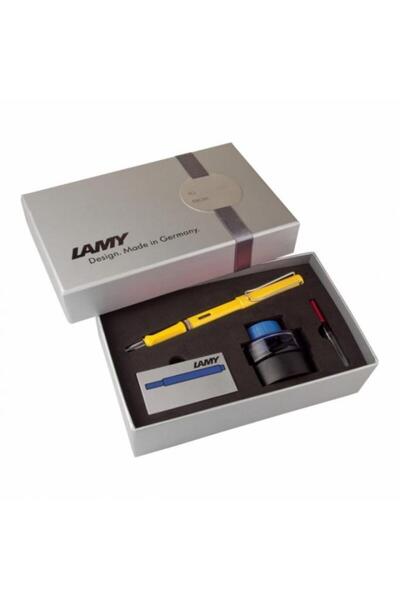 Lamy Safari Dolma Kalem Seti M Uç Gri Karton Kutulu Sarı 18ds-m