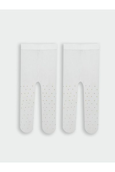LC Waikiki Printed Baby Girl Pantyhose 2 Pack
