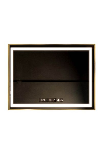 OPTIM DEKO Premium Bathroom Mirror, LED Lighting, with Touch and Defog System 80x60 cm