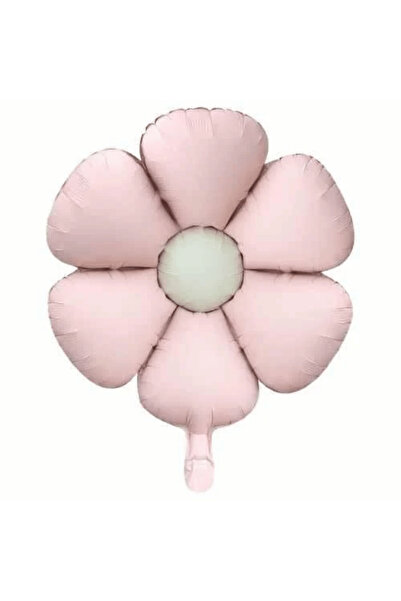 Bunloon Retro Pembe Papatya Folyo Balon | Çiçek Figürlü Tasarım