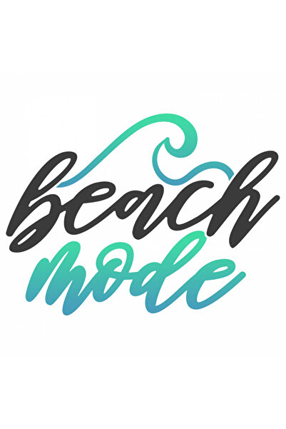 INOVATIX Set de 8 piese, autocolant Beach Mode, INOVATIX®. 6 cm