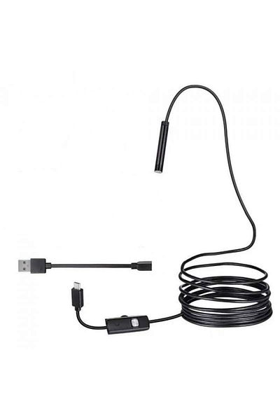 SIKS Endoscope Camera for Phone, 5m, 6 LED, USB Charging, IP67, Black