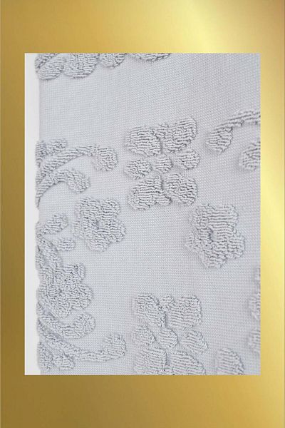 birizmoda Isabel Fringed Bath Towel - Gray