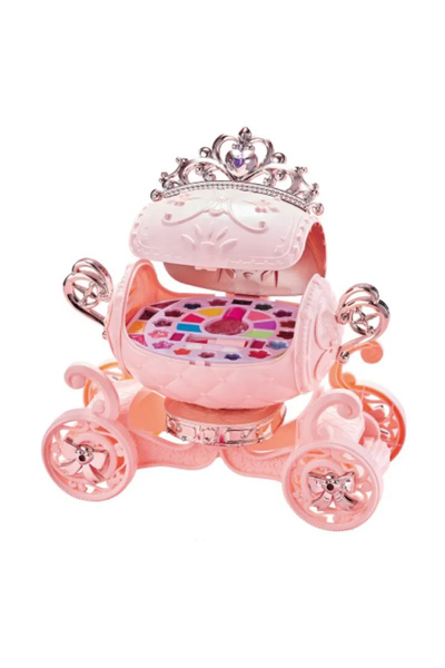 WePro Store Trusă de machiaj pentru copii Trăsură de Prințesă, fard de pleoap...