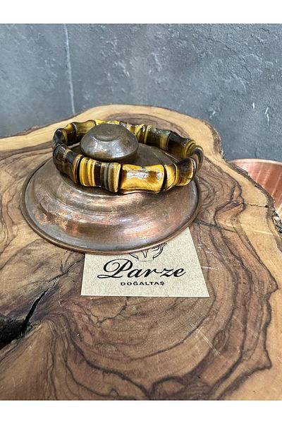 parze doğaltaş Special Cut Tiger Eye Bracelet