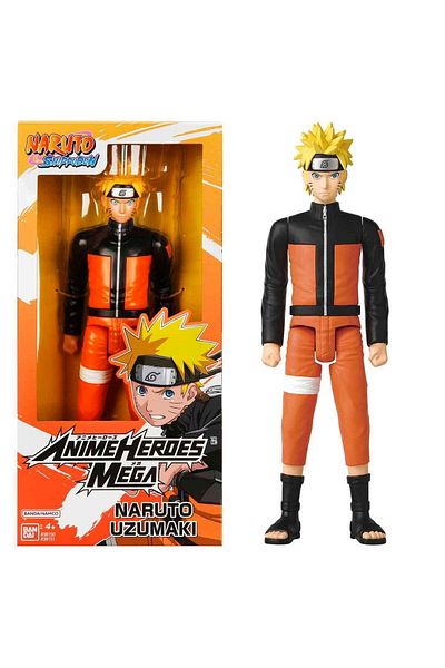 BANDAI Anime Heroes Mega Series Naruto Articulated Figure 30 cm