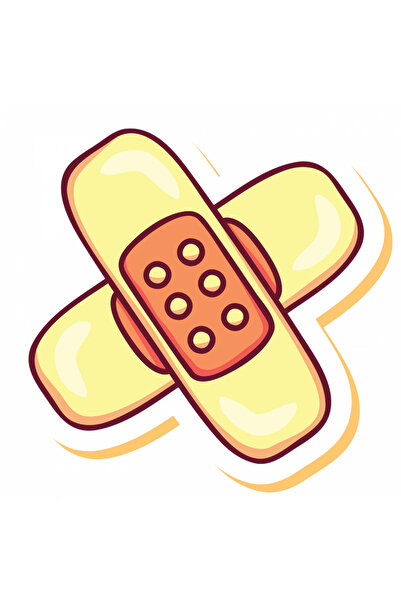 INOVATIX Set de 8 bucăți, autocolant pentru bandaje medicale, INOVATIX®. 6 cm