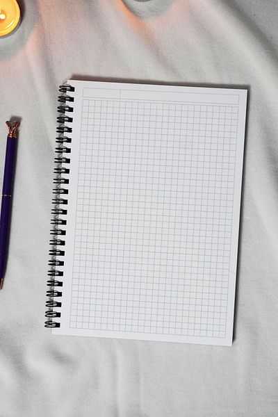 markcat A5 Wolf Themed Black Kraft Cover Notebook - Checkered Notebook - 60 Sheets (120 Pages) 15X21 cm