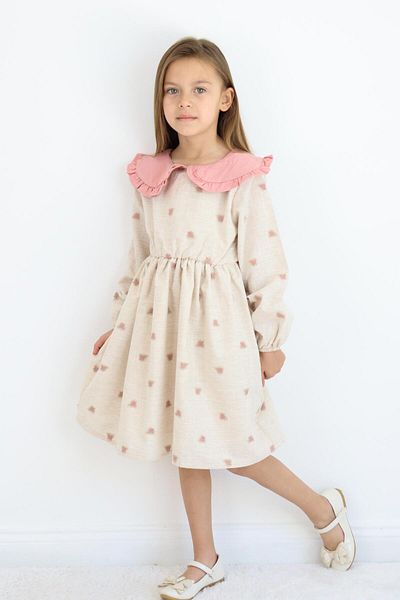MiaBaby Rochie de in cu guler 1-8 ani