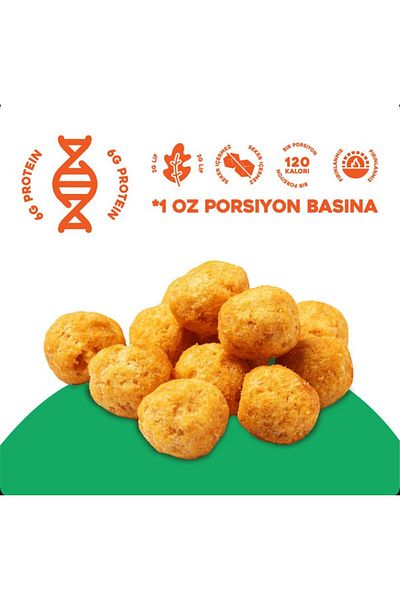 Yummate Peanut Flavored Vegan Chickpea Chips 28 Gr