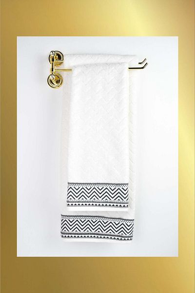 birizmoda Vigor Bath Towel-White