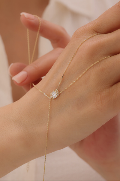 YAVUZ KUYUMCULUK 14 Ayar Altın Baget Şahmeran