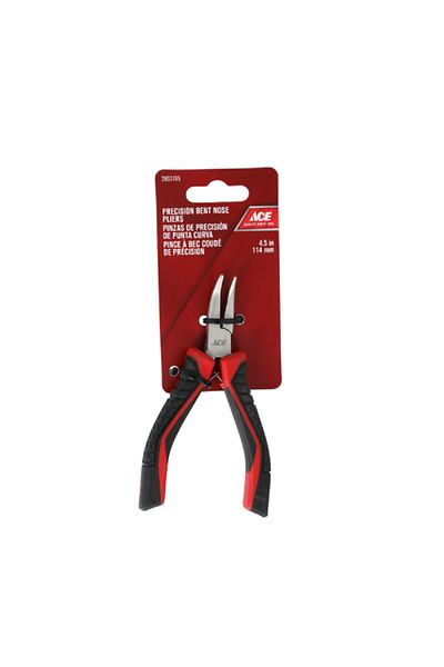 ACE Precision Bent Nose Plier Black and Red 4.5inch