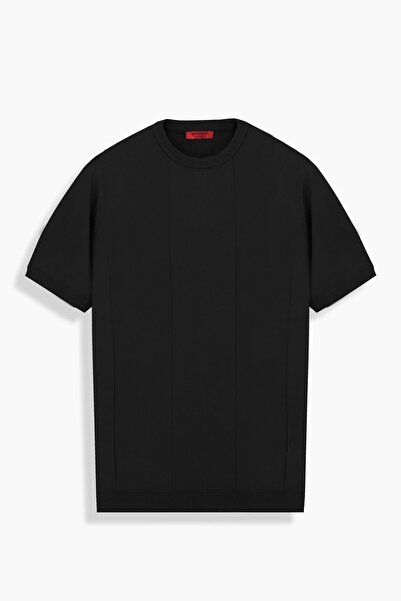 Sarar Bisiklet Yaka Siyah Triko Tişört INTERVIEW-SİYAH - M