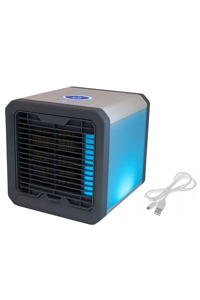 zola Portable air conditioner 3 in 1, cooling, humidification, purification, LED, USB, 0.7L, 17.5x17x17cm, white