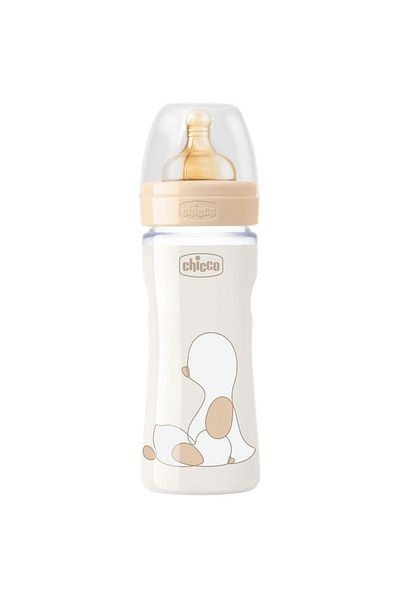 Chicco Chicco Original Touch bottle, rubber nipple, slow flow, 240ml, from birth
