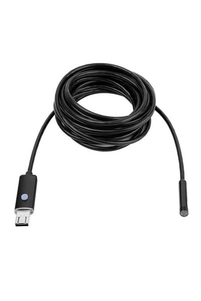 SIKS Endoscope Camera for Phone, 6 x LED, USB/ MicroUSB, IP67, 5 m Cable, Black