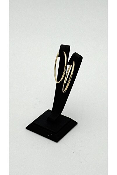 ELİOSA Büyük Boy Kararmaz Gold (XUPING) Halka Çelik Küpe