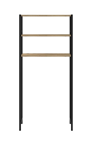 Genel Markalar Çamaşır Makinesi Üstü Düzenleyici Raf Banyo Dolabı Rafı Makina Üstü Dolap Raf Ceviz