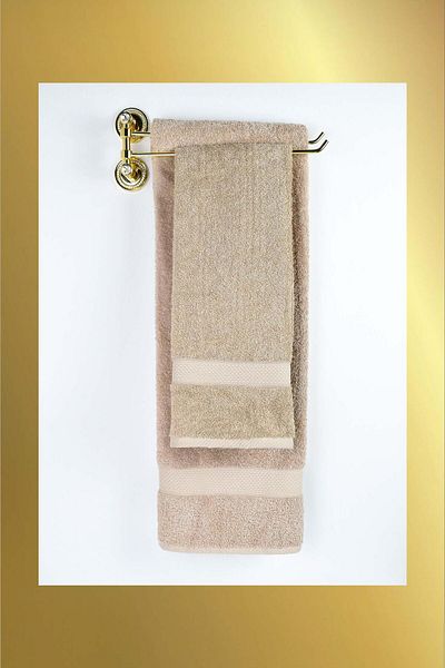 birizmoda Miranda Soft Bath Towel-Beige