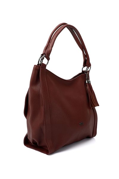 GÖNDERİ(R) Women / Girls Burgundy Long Strap Tassel Hand and Shoulder Bag