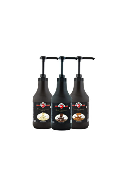FO 3'lü Profesyonel Bar Sos Avantaj Paketi Beyaz Çikolata Sütlü Çikolata Toffee Karamel