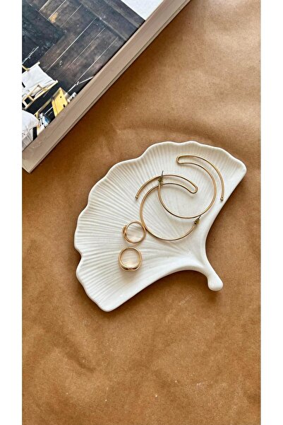 BGV HOME Διακοσμητικό πιάτο με όψη φύλλου, Δίσκος κοσμημάτων, Μπρελόκ τεμάχια...