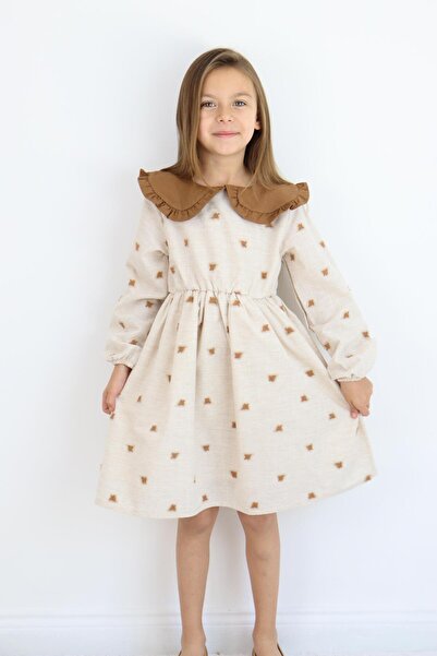 MiaBaby Λινό Φόρεμα με Γιακά 1-8 ετών