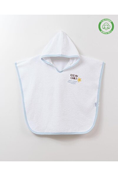 ankibaby Yıldızlı Panço Beyaz
