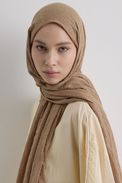 FENZA SCARF DREW ΜΠΕΖ ΜΠΟΗΜΙΚΟ ΜΑΚΡΥ ΜΑΝΤΗΛΙ ΒΑΜΒΑΚΙ