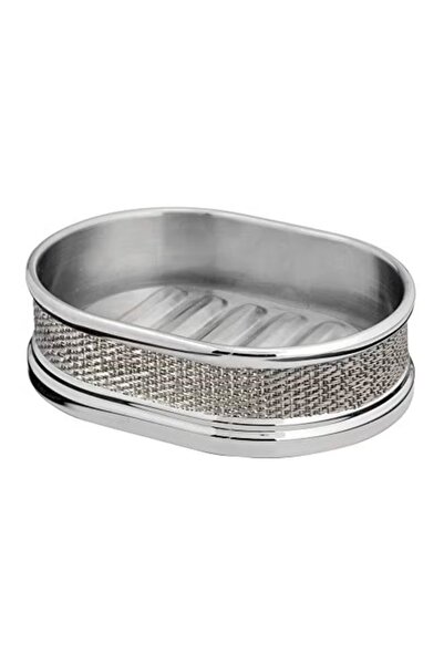 rexa صحن صابون فضي من تويلو | إكسسوار حمام أنيق - ٥ × ٣.٧٥ × ١.٥ بوصة