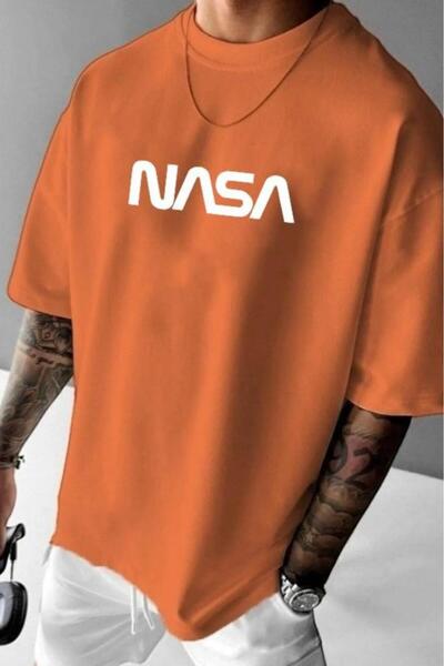 NO 601 Men's Nasa Printed Oversize Tshirt