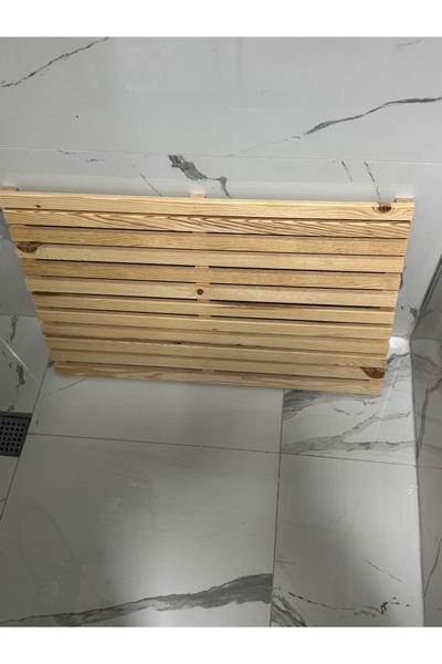 uznticaret Duş paspası Doğal ahşap şık görünüm