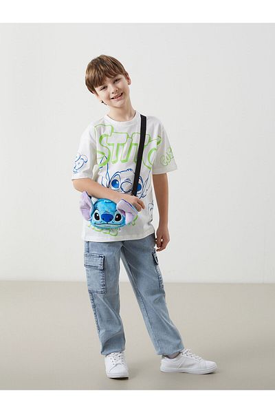 LC Waikiki Geantă Crossbody pentru băiat cu figură Stitch