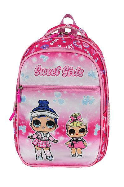 Çınka Bags Character Patterned Orthopedic Back Supported Girl's Primary School Bag with Nutrition Back