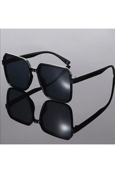 HAB TRADE Black Square Large Unisex Glasses