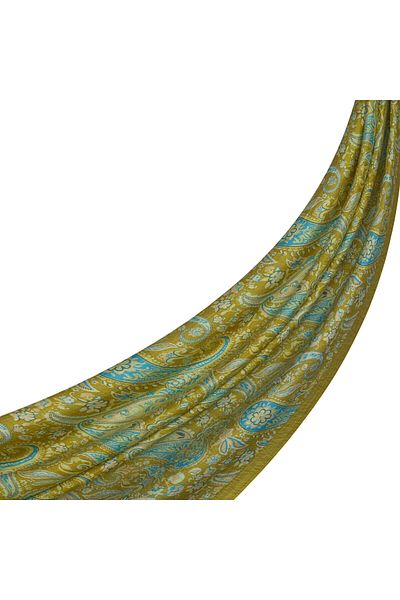 ipekevi Ipekevi Mesopotamia Patterned Tenselsoft Shawl 02889-Harvest Yellow