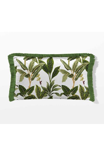 Pilloveland Husa de perna dreptunghiulara cu franjuri 50*30 Cm - Tropical