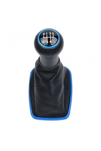 OEM Buton/piuliță schimbător viteze compatibil VW GOLF 4, cadru albastru 23 mm