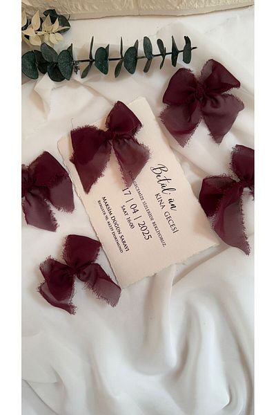 LAYLAEVENTS Chiffon Fabric Ribbon Ready Bow-40 Pieces
