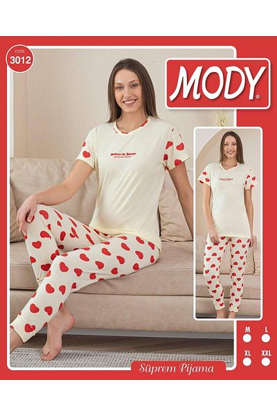 MODY Half Sleeve Cotton Women's Pajamas Suit