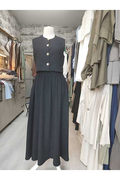 ALMİNA Skirt Vest Suit