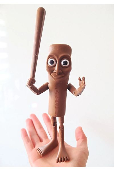 Cochines Tung Tung Tung Sahur Figure – 10.5 cm Healthy Petg Material Brainrot Movable 3D Decorative Figure