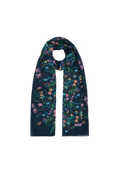 ipekevi Dark Blue Silk Cotton Shawl 1341