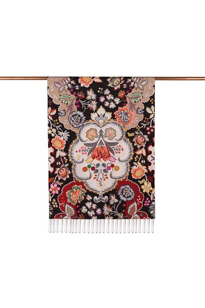 ipekevi Black İpekevi Silk Shawl 6712