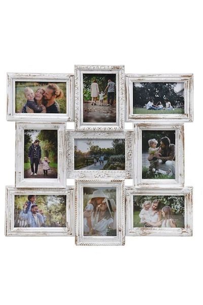 OEM Rama Foto, CXN, Alb, 9 poze 10x15cm, 51.5x51.5cm