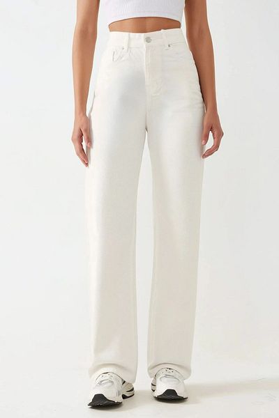 Hiccup Pantaloni drepti din denim cu talie înaltă