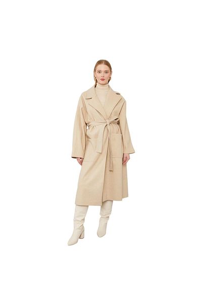 Levidor Belt Tied Cashmere Coat Lev.570003